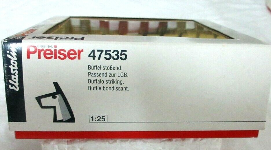 PREISER 47535 BUFFALO STRIKING RARE NEW