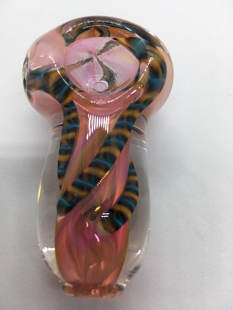 Stubby Pink Glass Pipe