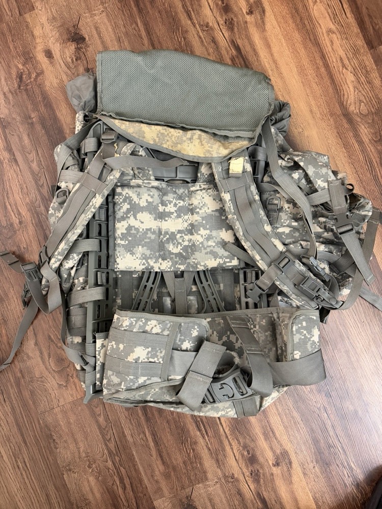 USGI Large Rucksack ACU Pattern Camouflage military backpack with frame *USED*