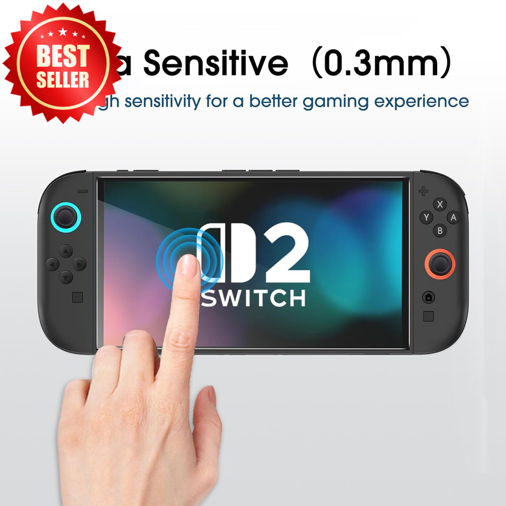 Auto-Alignment Nintendo Switch 2 Screen Protector 7.9", 2-Pack, Anti-Scratch