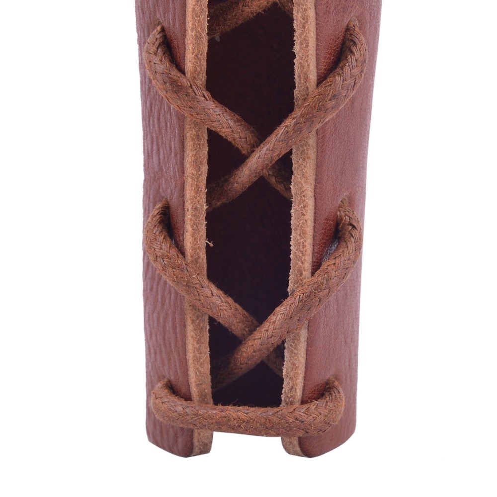 Quality Brown Leather Axe Handle Guard Collar Holster /Axe Protector Covers