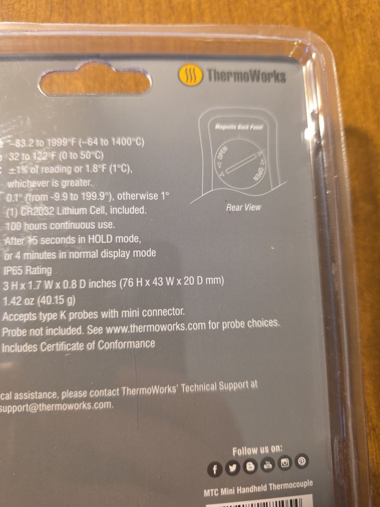 Thermoqorks Mini Thermocouple Meter (MTC)