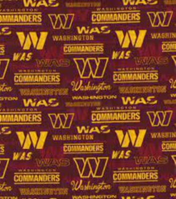 Washington Commanders Allover Cotton Fabric