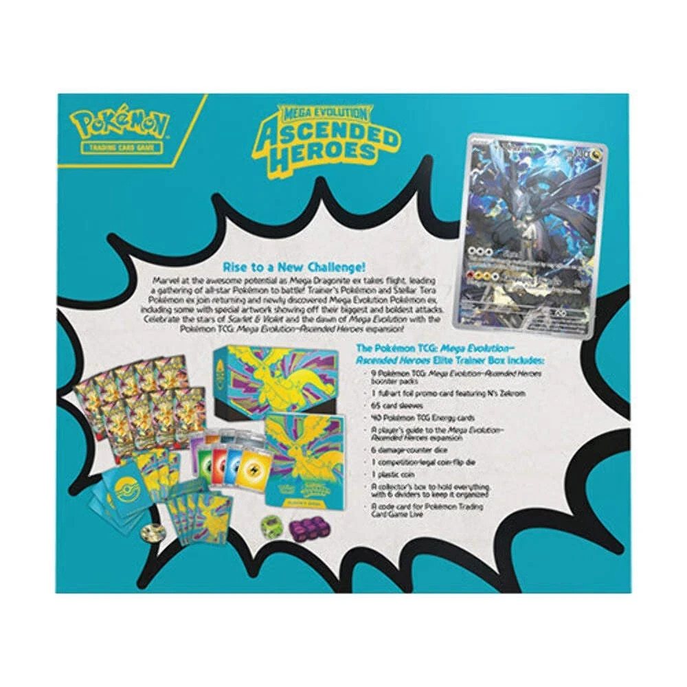 Mega Evolution Ascended Heroes Pokemon TCG Sealed Elite Trainer Box B