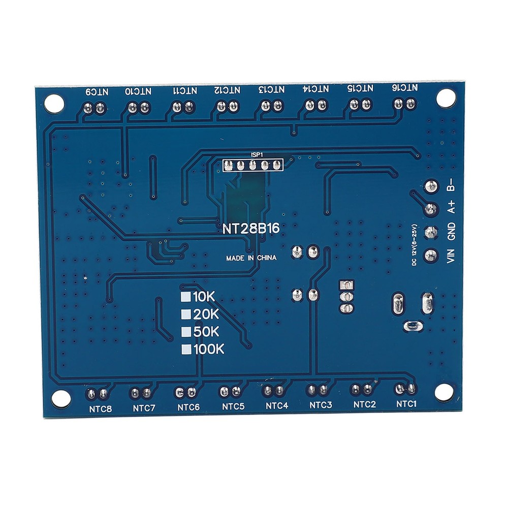 16 Channel RS485 Temperature Data Logger Modbus RTU 100K