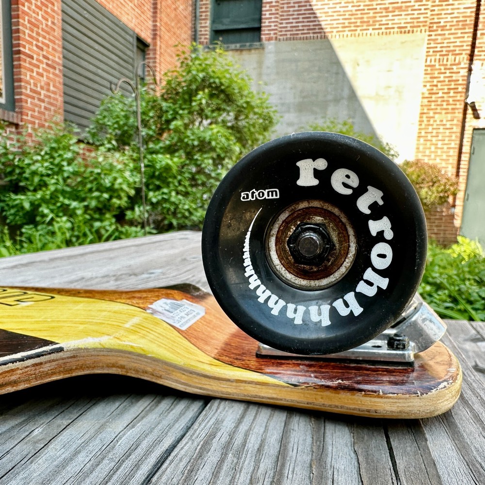 ATOM ~ Woody Drop-Deck Longboard ~ 39'' Skateboard ~