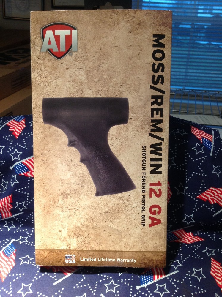 ATI, Black Forend Grip Only, Fits Remington,Mossberg,Win