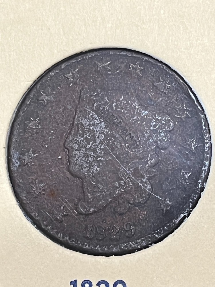 1829 Large Cent - Small Letters