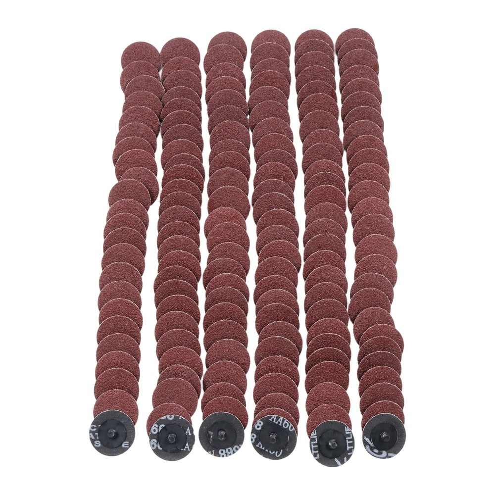 150 Pcs 2 Inch Torque Sanding Discs 60 Grit Roll Lock Die Grinder Sanding Discs