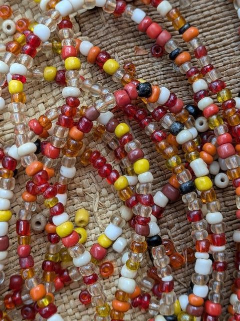 African Glass Beads -3 Strands [75704]