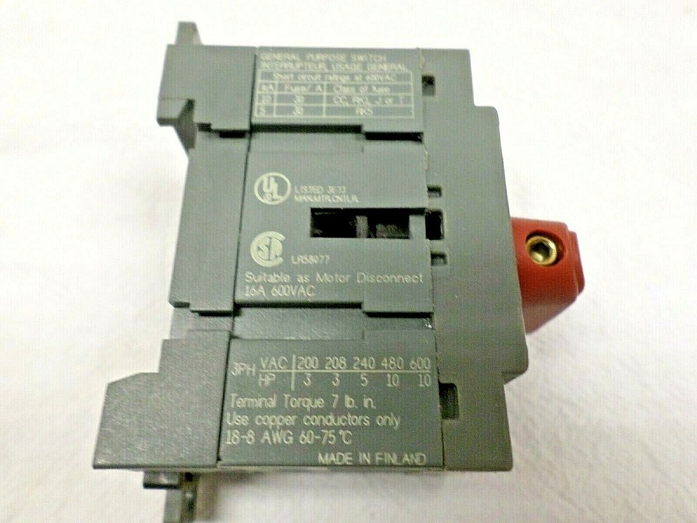 BUSSMANN CNDF16 General Purpose Switch