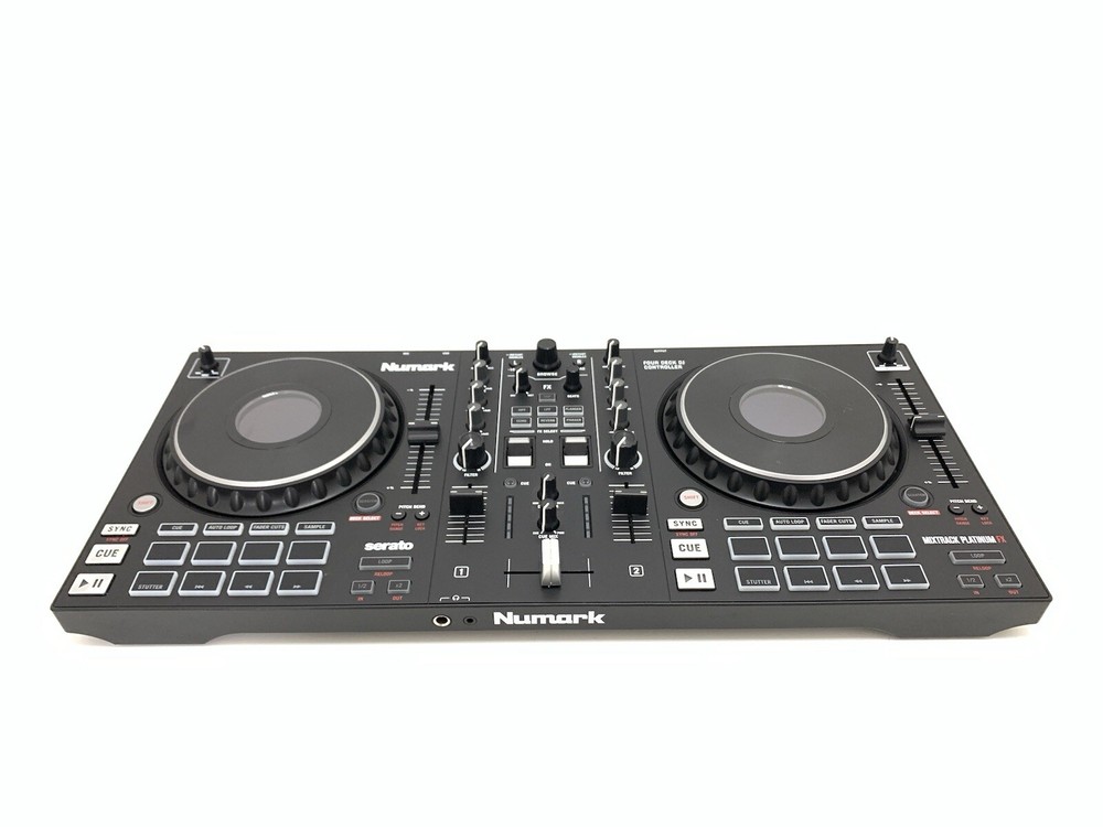 Numark Mixtrack Platinum FX 4 Deck DJ Controller Serato USB Mixer Work Good Look