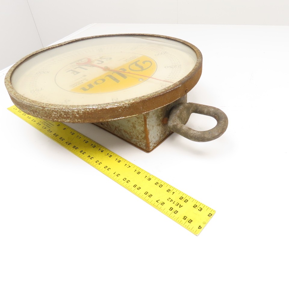 Dillon S-2500 0-2500Lbs Capacity Hanging Scale 5Lbs. Increments 16" Face Width