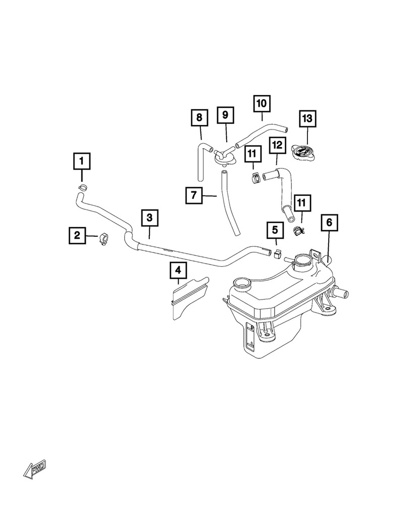 Genuine Mopar Clamp 68317392AA