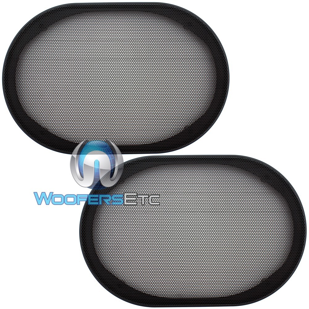 (2) UNIVERSAL 6"x9" SPEAKER COAXIAL COMPONENT PROTECTIVE GRILLS COVERS NEW PAIR