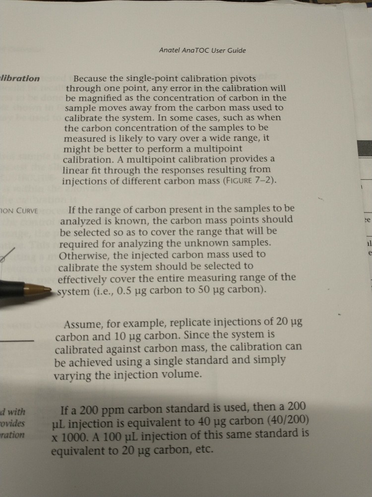 Anatel AnaTOC wide range TOC Analyzer, w/ manual