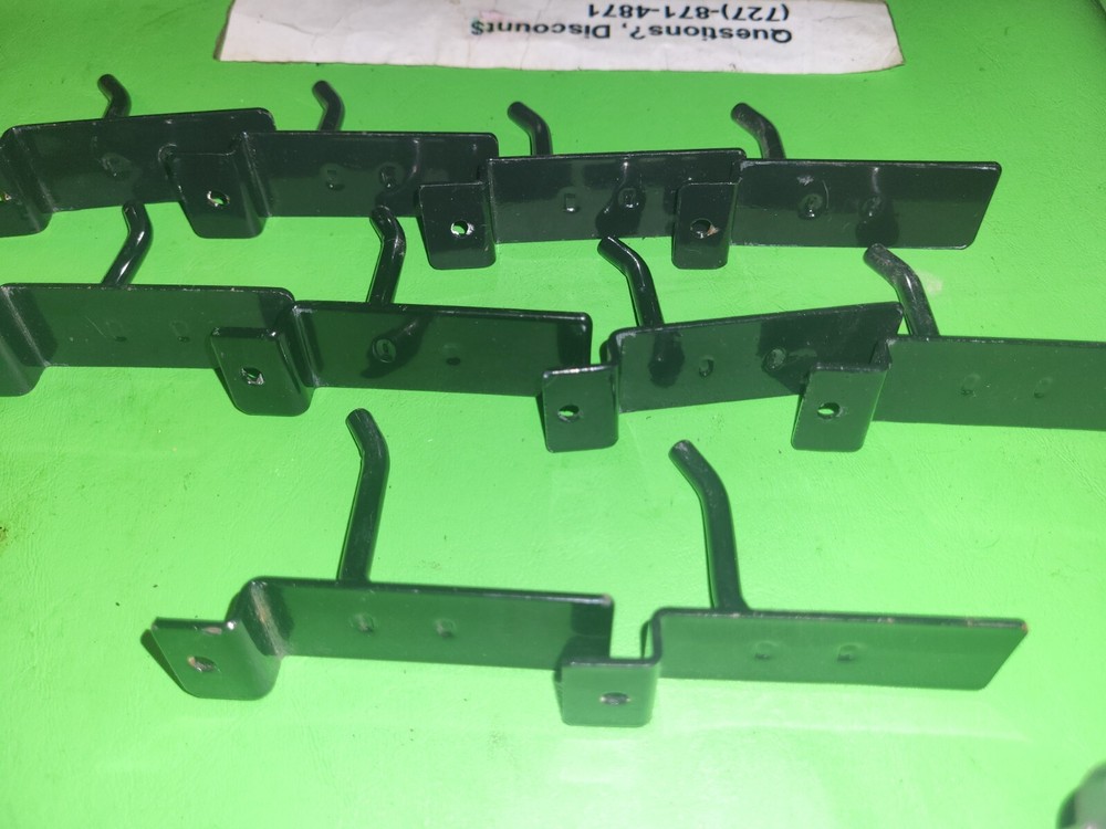 2" Slatwall Hooks, Black, Hanger Display,Display Panel Hooks Wire Metal 10 Pcs