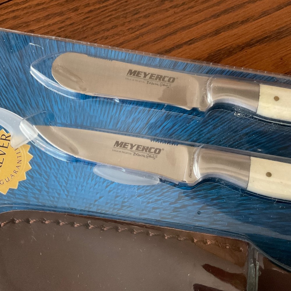 Meyerco Charles Sauer Bone handle Caping Set with Sheath