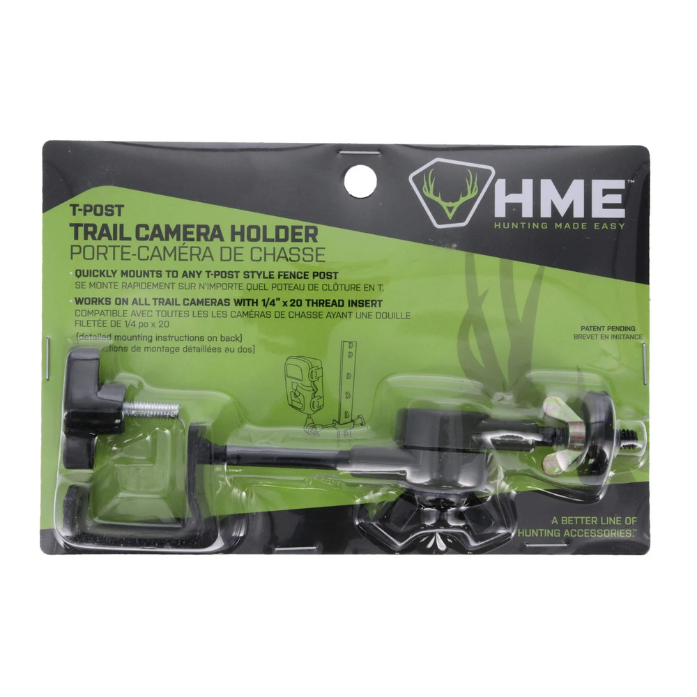 HME T-Post Trail Camera Holder | Adjustable, Easy Install, Sturdy Design, 2-Pack