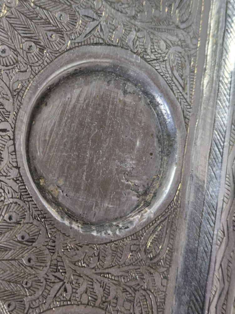 Victorian Silver Plate Engraved Egg Cup Set