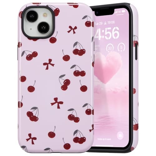 Case for iPhone 14 Plus/iPhone 15 Plus, iPhone 14 Plus/15 Plus Red Bow/Glossy