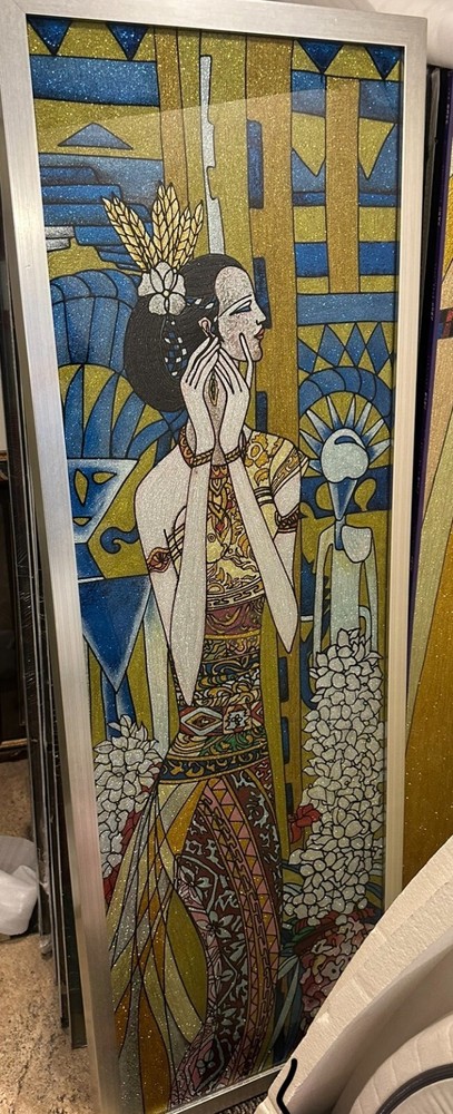 Stained Glass Panel. For Decoration Or Can Frame