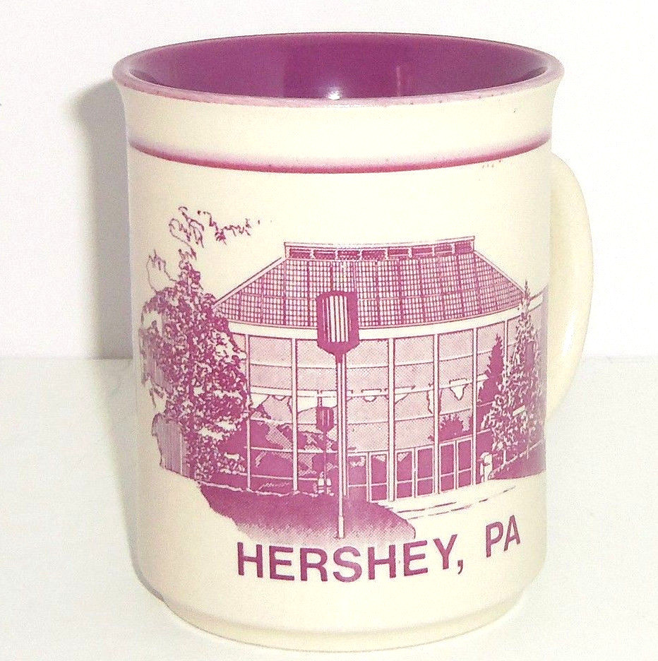 Hersheys Coffe Mug World Milk Chocolate Candy Coco Ceramic Cup Purple