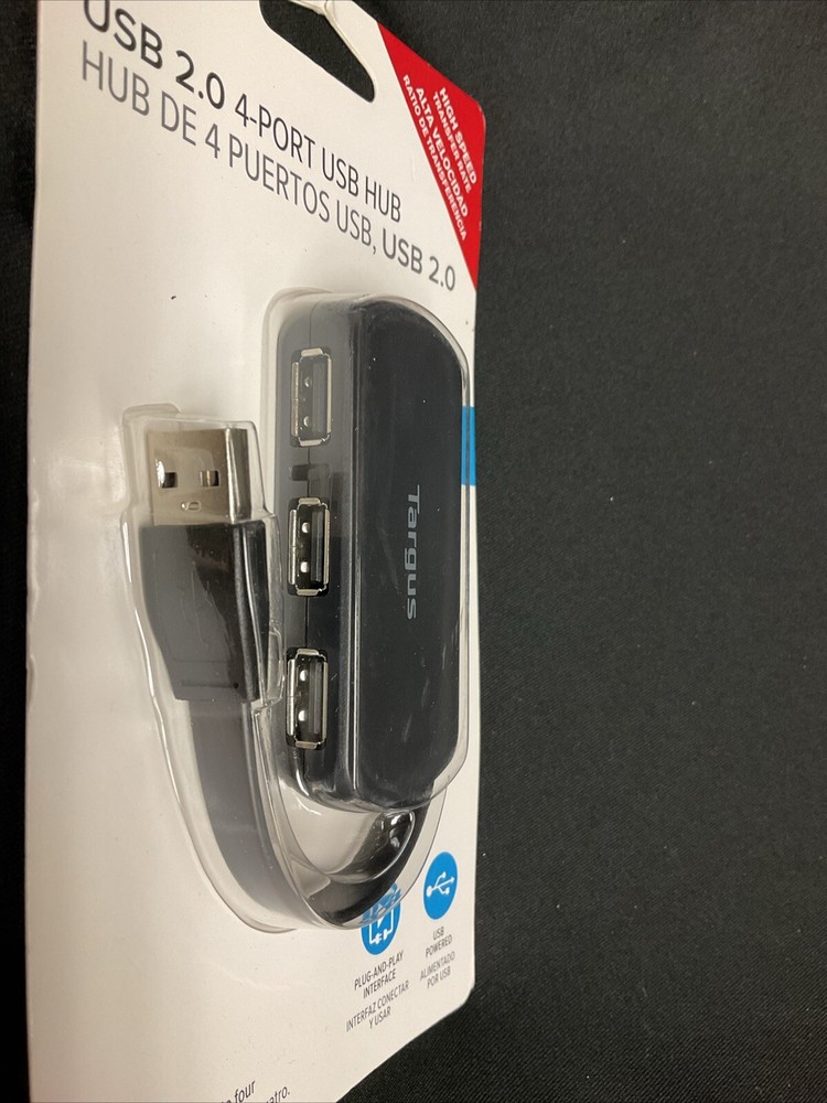 Targus, USB 2.0, 4-port Basic Hub ACH114US