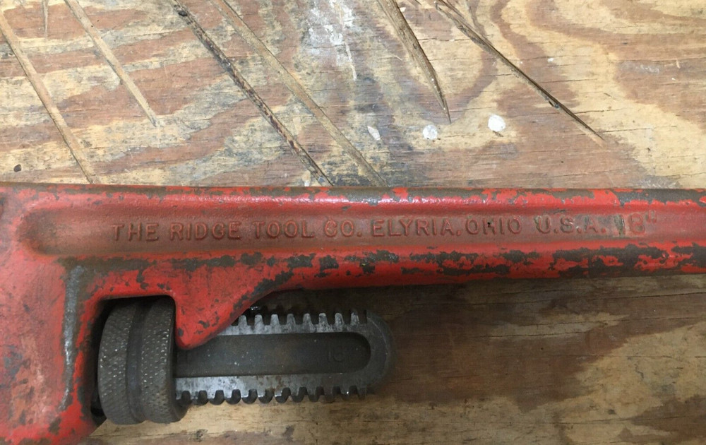 Ridgid 18" Cast Iron Pipe Wrench