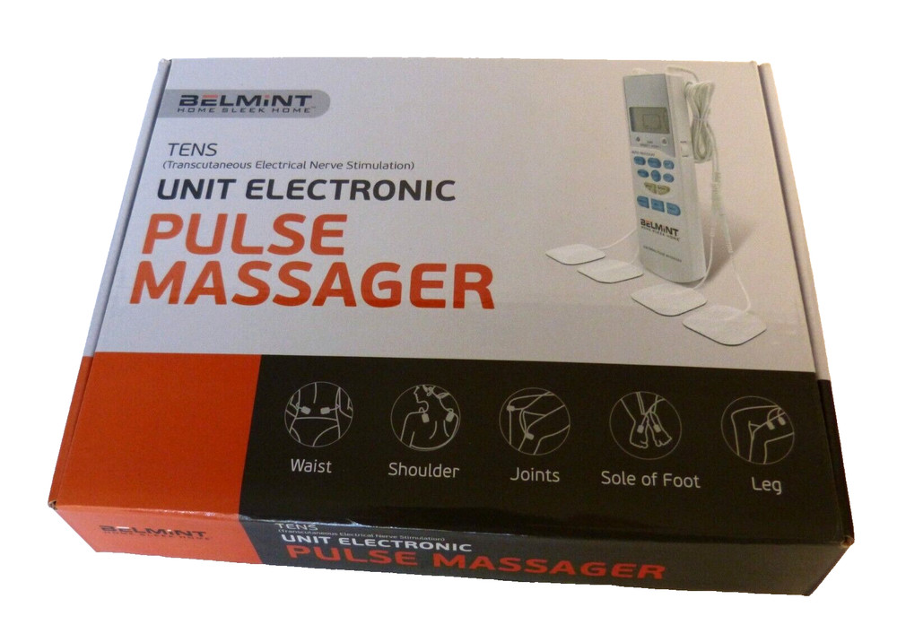 Belmint TENS Unit Electronic Pulse Massager Model 129F EUC