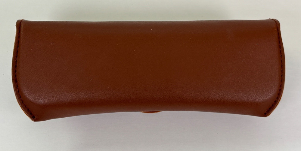 RAY-BAN Brown Snap Button Sunglasses Case