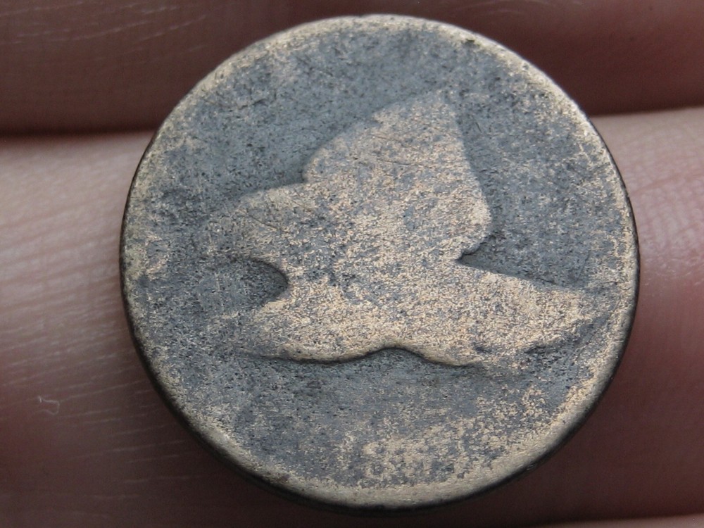 1857 Flying Eagle Penny Cent- About Good Details