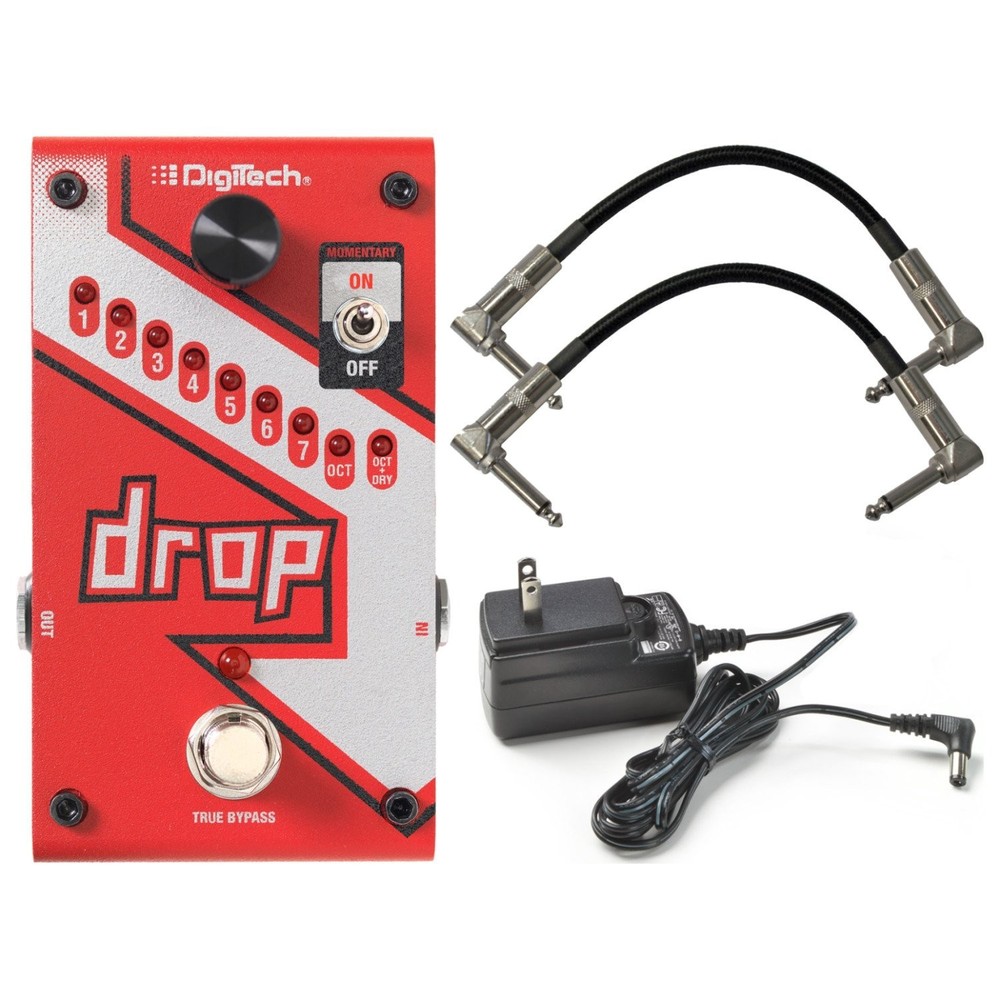 Digitech DROP Compact Polyphonic Drop Tune Pitch Shift Pedal with Momentary L...