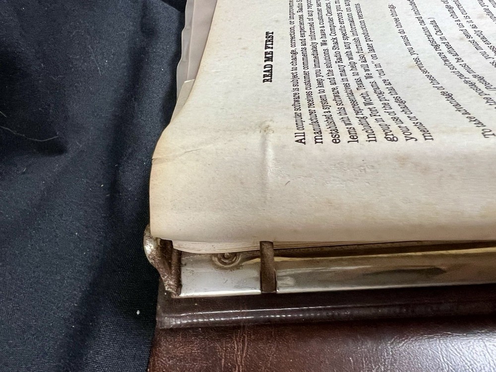 Vintage Radio Shack TRS-80 Manual & Software “Basic Compiler”