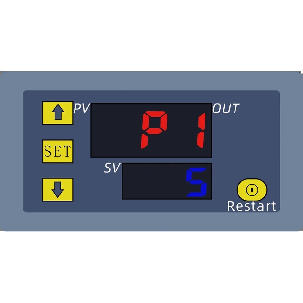 Cycle Timer Digital Delay Relay Programmable 110220V 20A with LED Display