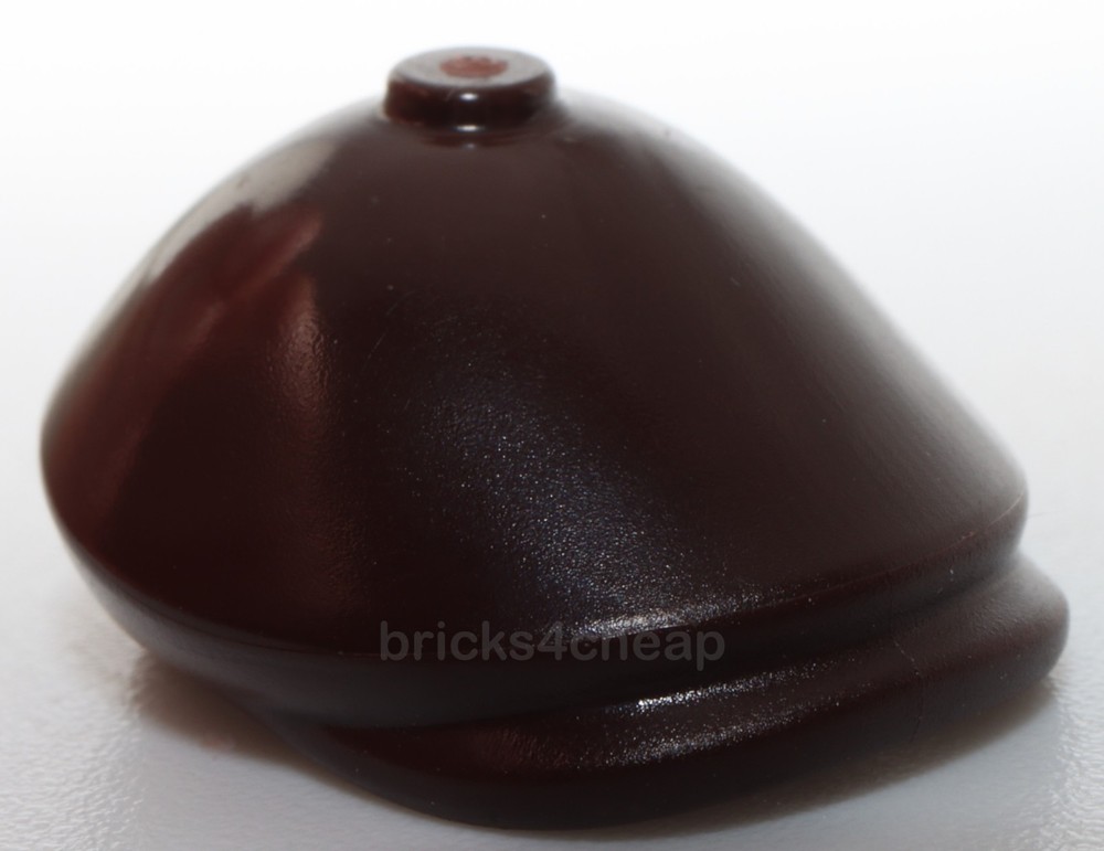Lego Dark Brown Minifigure Headgear Hat Flat Cap