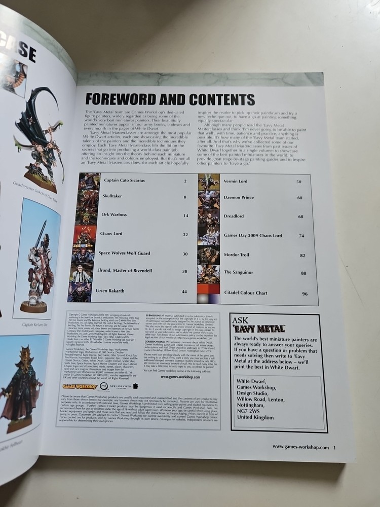 Warhammer Games Workshop Eavy Metal Masterclass Book OOP