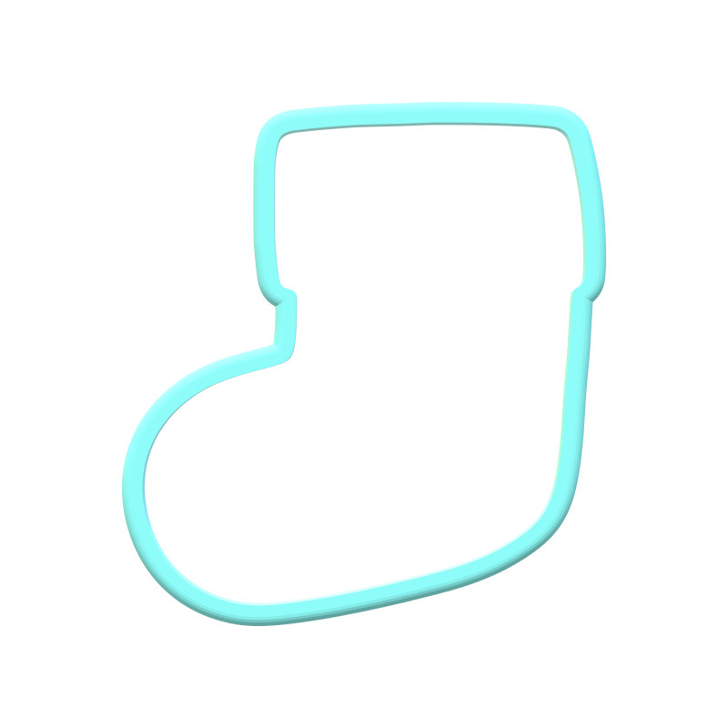 Chubby Christmas Stocking Cookie Cutters