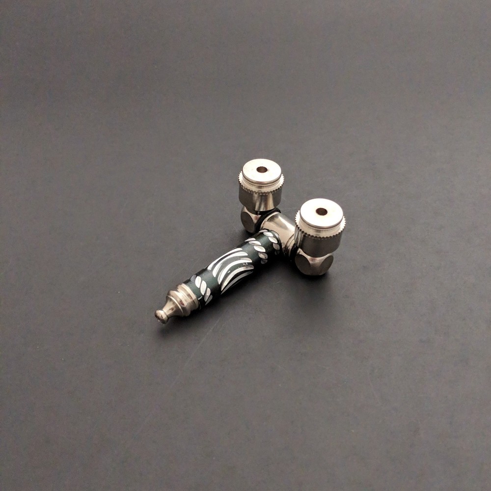 1 Metal double bowl pipe