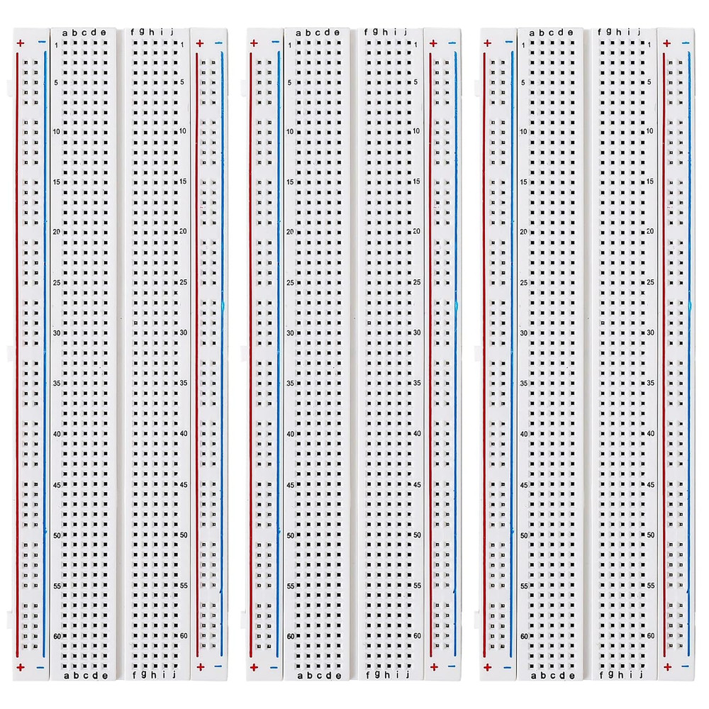 3 Set of Solderless Prototype Breadboard 830 Tie Points Breadboard