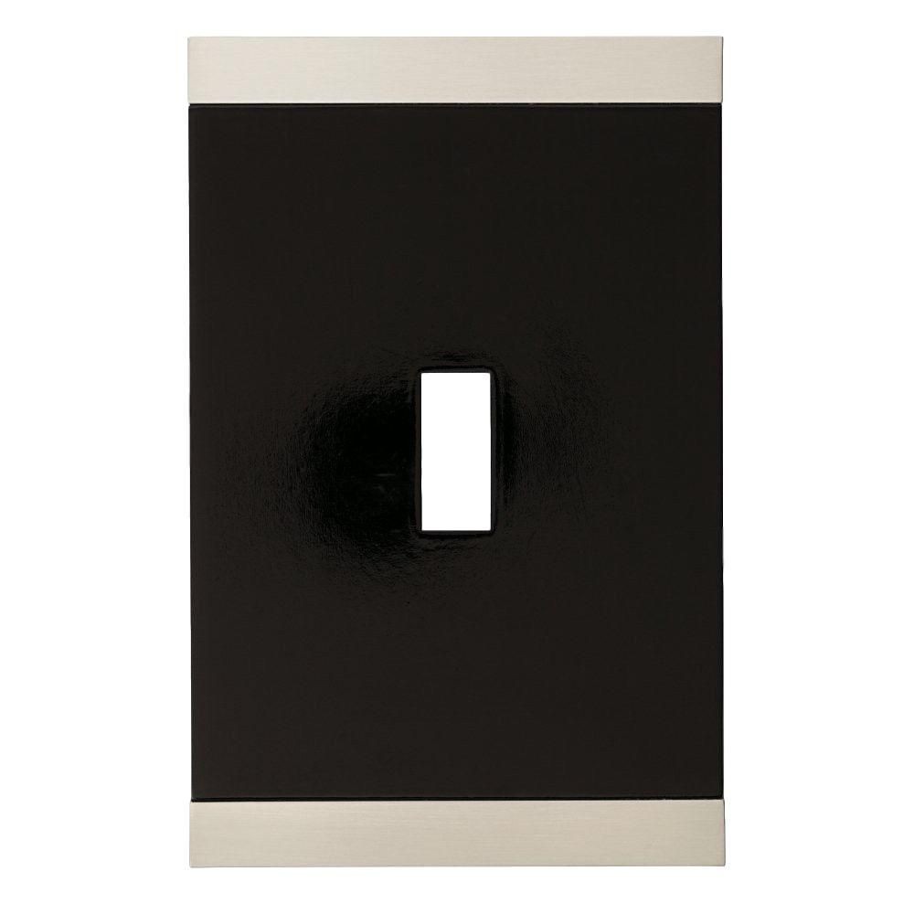 (12 Pack) Single Switch Wall Plate - Satin Nickle and Flat Black