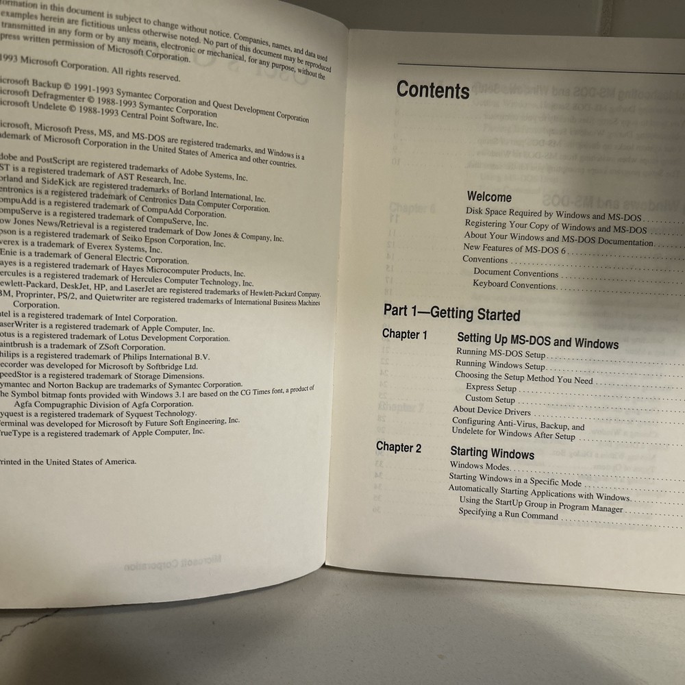 Microsoft Windows & MS-DOS 6 User's Guide (1993) Preowned / Used - GC