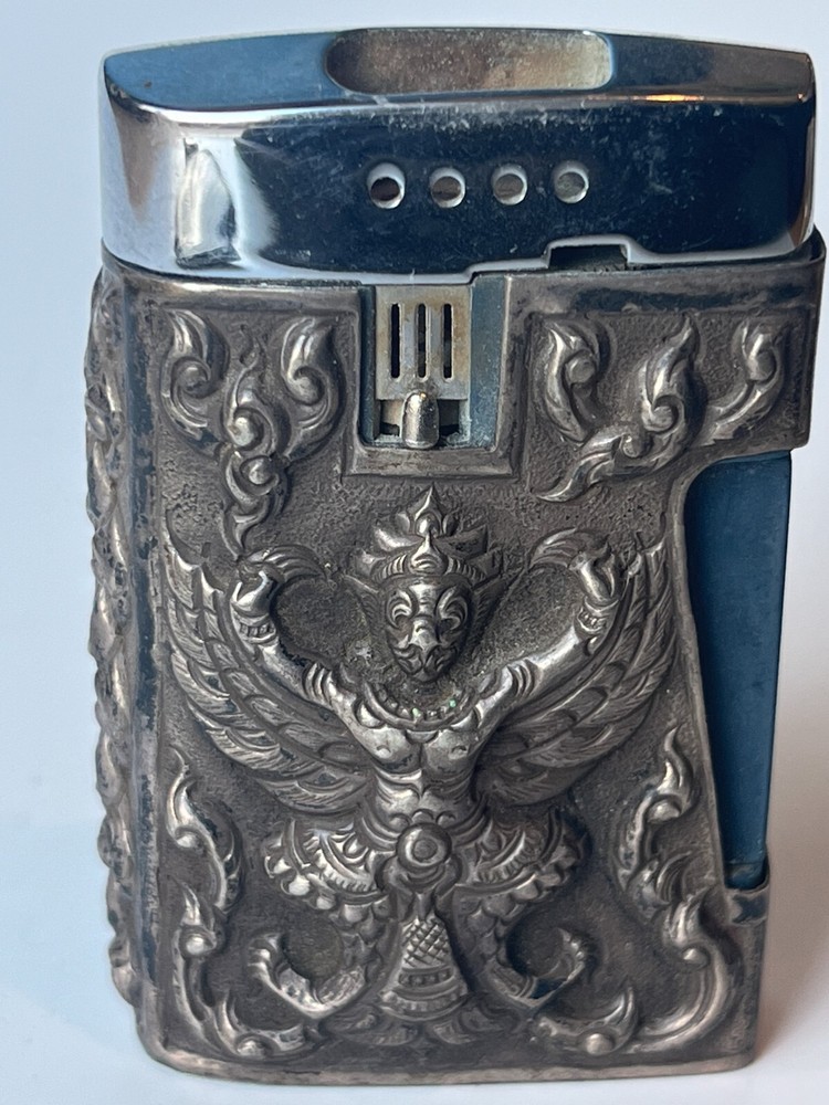 Siam Sterling Lighter case with Ronson lighter Embossed