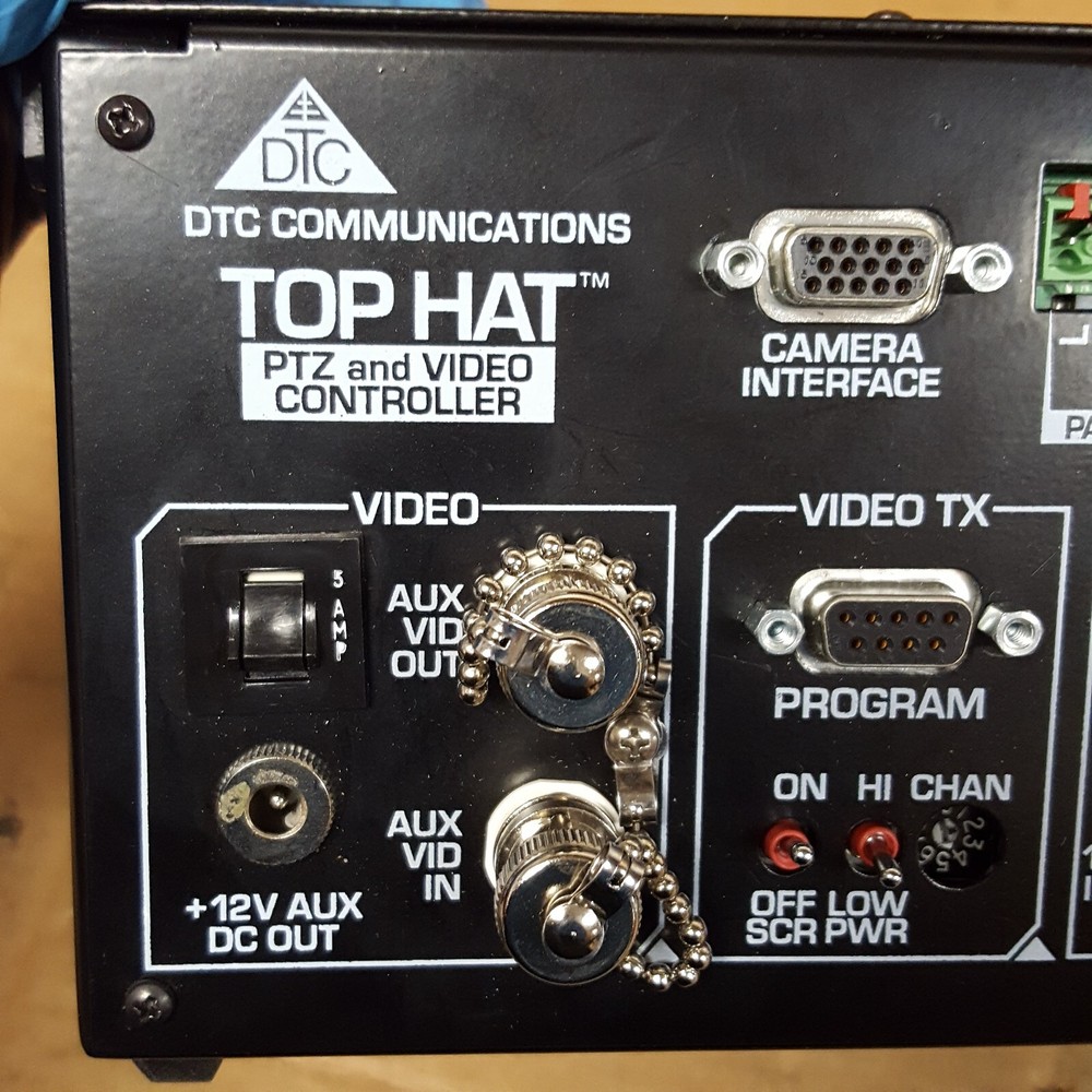 DTC Communications Top Hat PTZ & Video Controller - Powers On - NoPwrCrd - USED