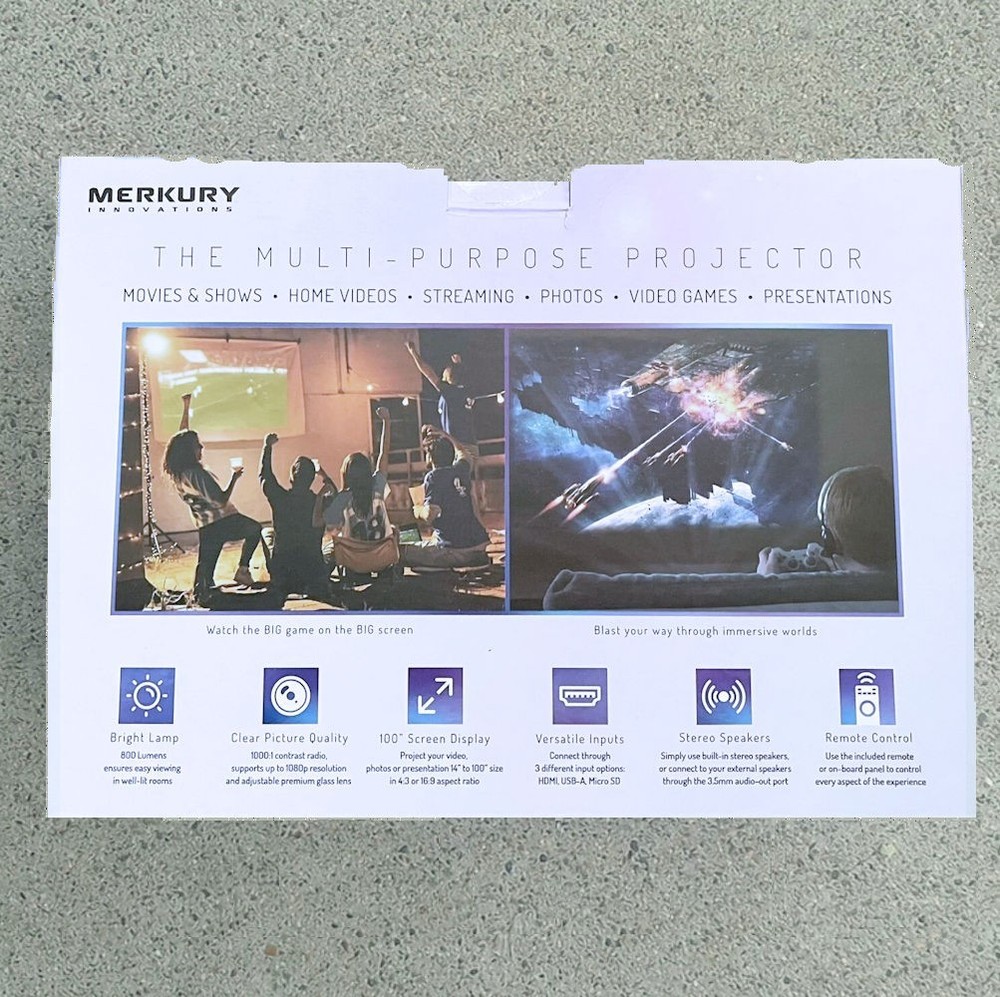 MERKURY INNOVATIONS LUMENSE GEN MINI PROJECTOR