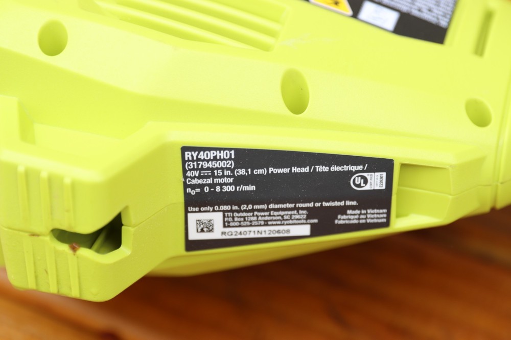 RYOBI 40V 15 in. Expand-It Cordless Battery Attachment Capable String Trimmer