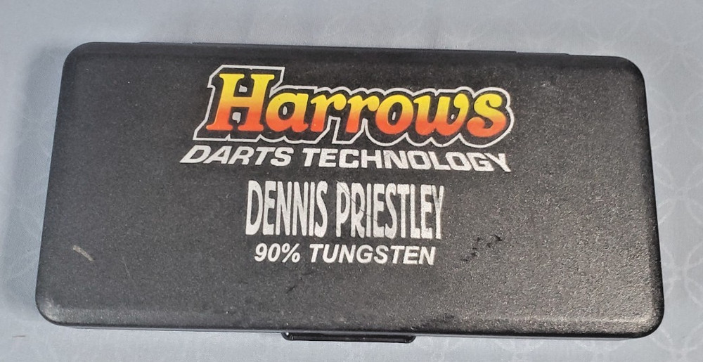 Harrows Assassin Darts Set Dennis Priestley With Plastic Case
