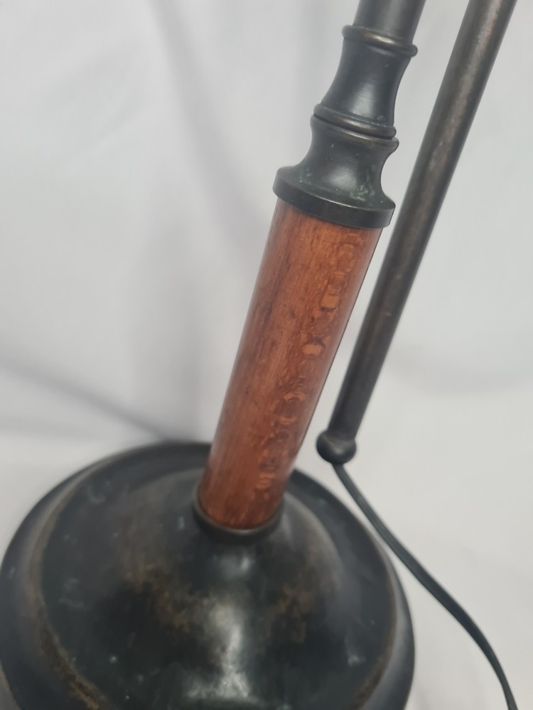 Statement Industrial Campaign Desk Lamp | Solid Heavyweight Task Light | 56cm