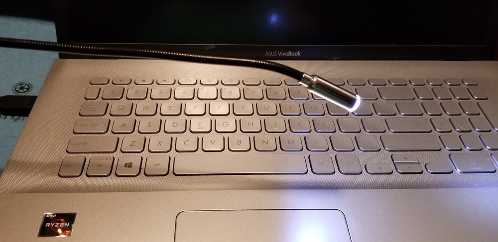 Vintage USB Light For Computer Notebook Laptop PC Reading Flexible/Black