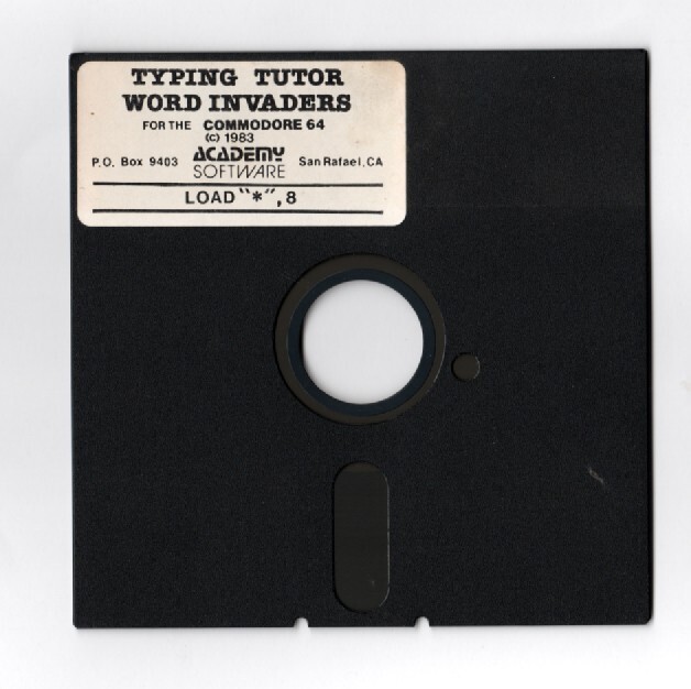 Commoddore 64 - 128 - Typing Tutor/Word Invaders - 5.25 Disk - Original